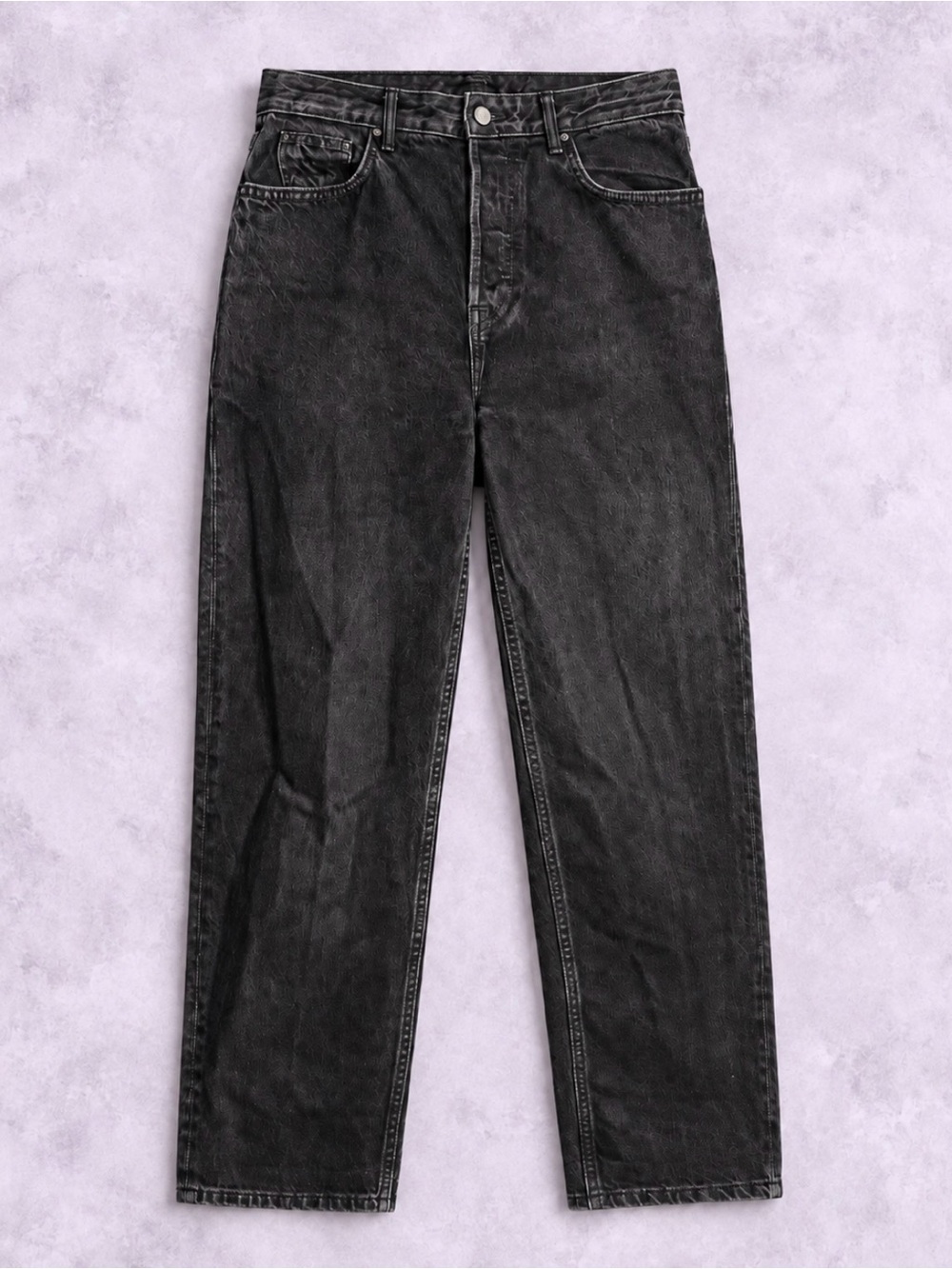 GRLFRND Relaxed Black Washed Jeans